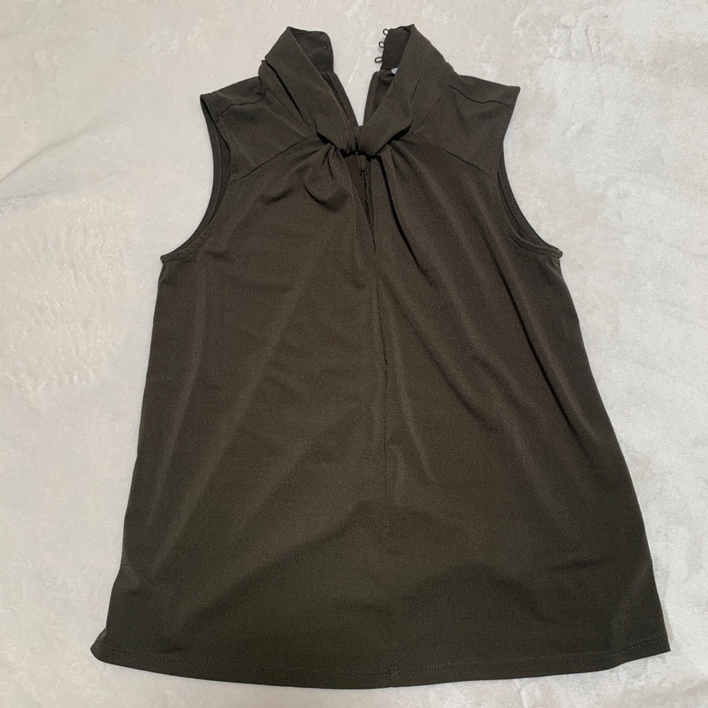 Olive H&M sleeveless blouse